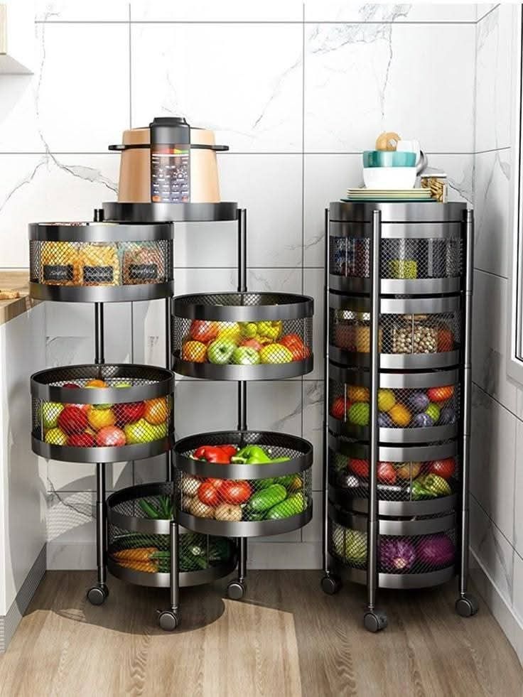 Étagère de rangement rotative