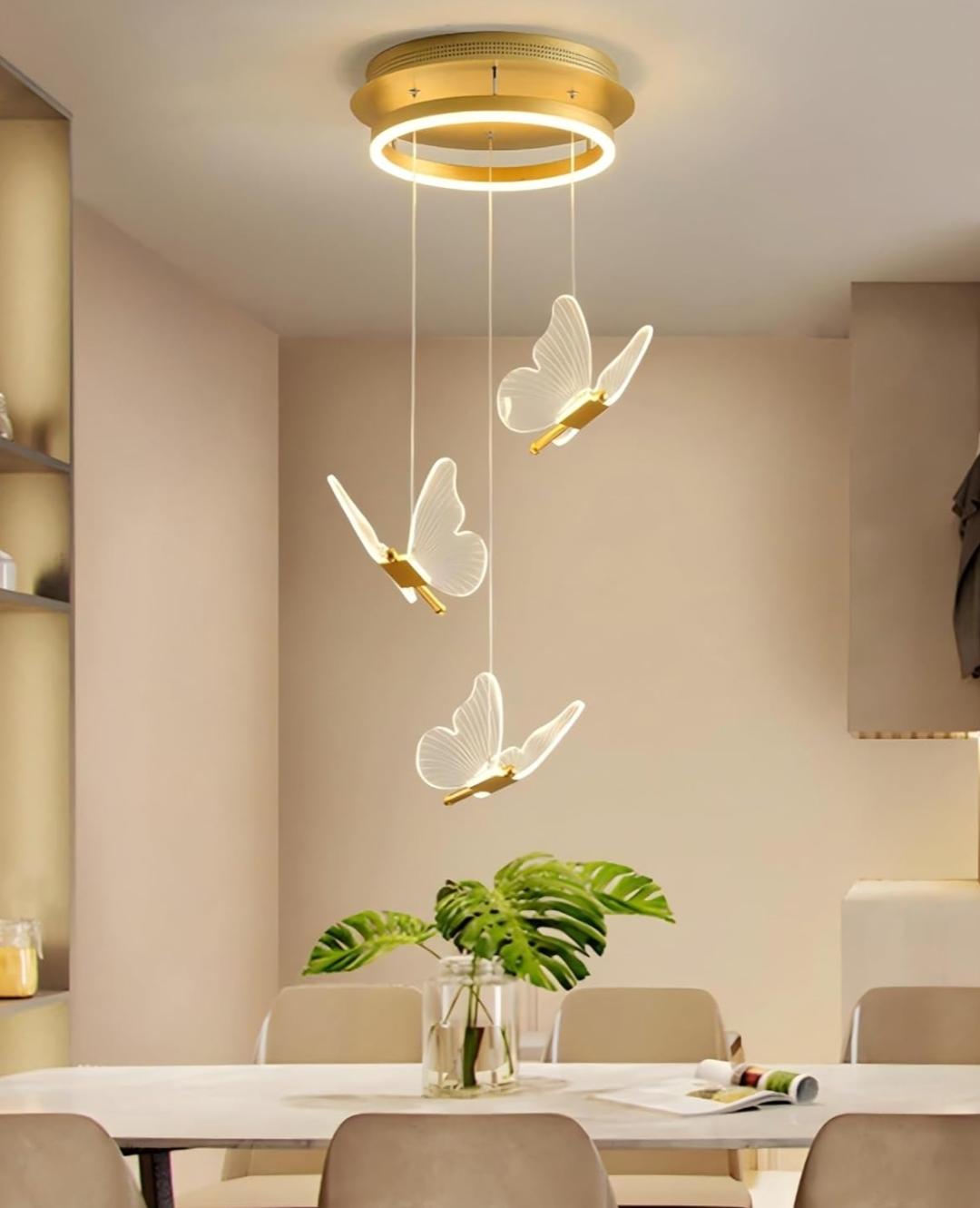 Lustre en  forme de papillon
